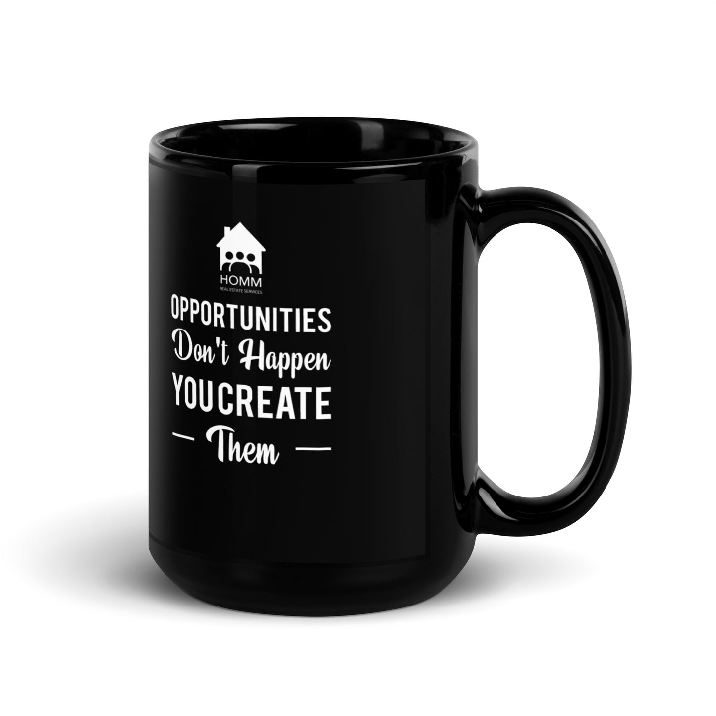 HOMM Them Black Glossy Mug