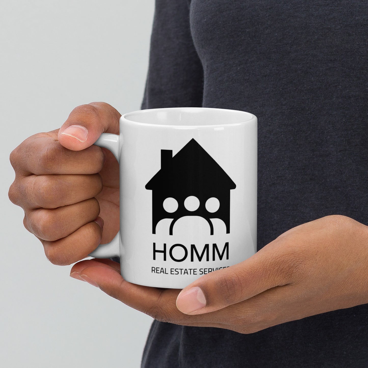 HOMM Mug Holiday Logo Black
