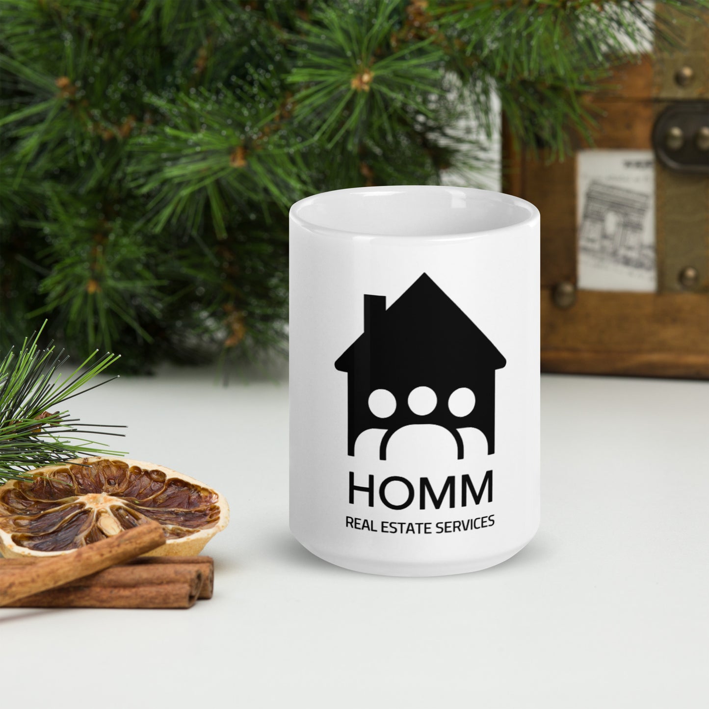 HOMM Mug Holiday Logo Black