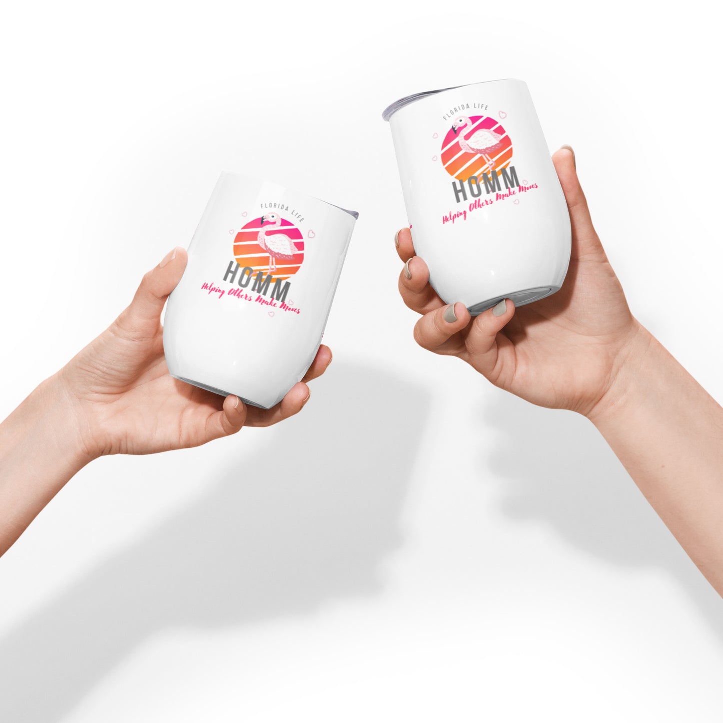 HOMM Tumbler Florida Flamingo Wine Mini