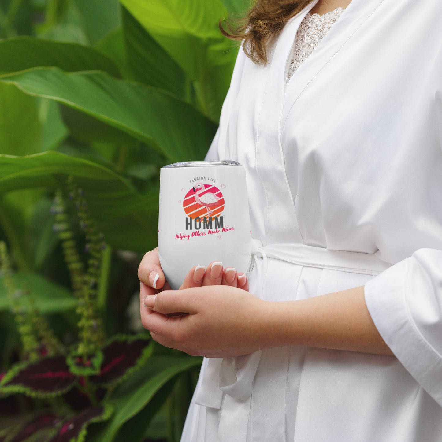 HOMM Tumbler Florida Flamingo Wine Mini