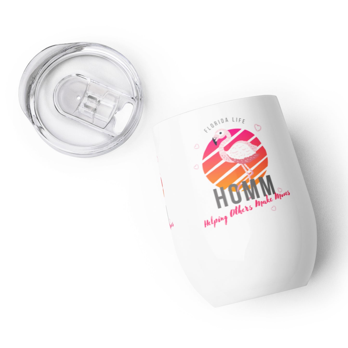 HOMM Tumbler Florida Flamingo Wine Mini