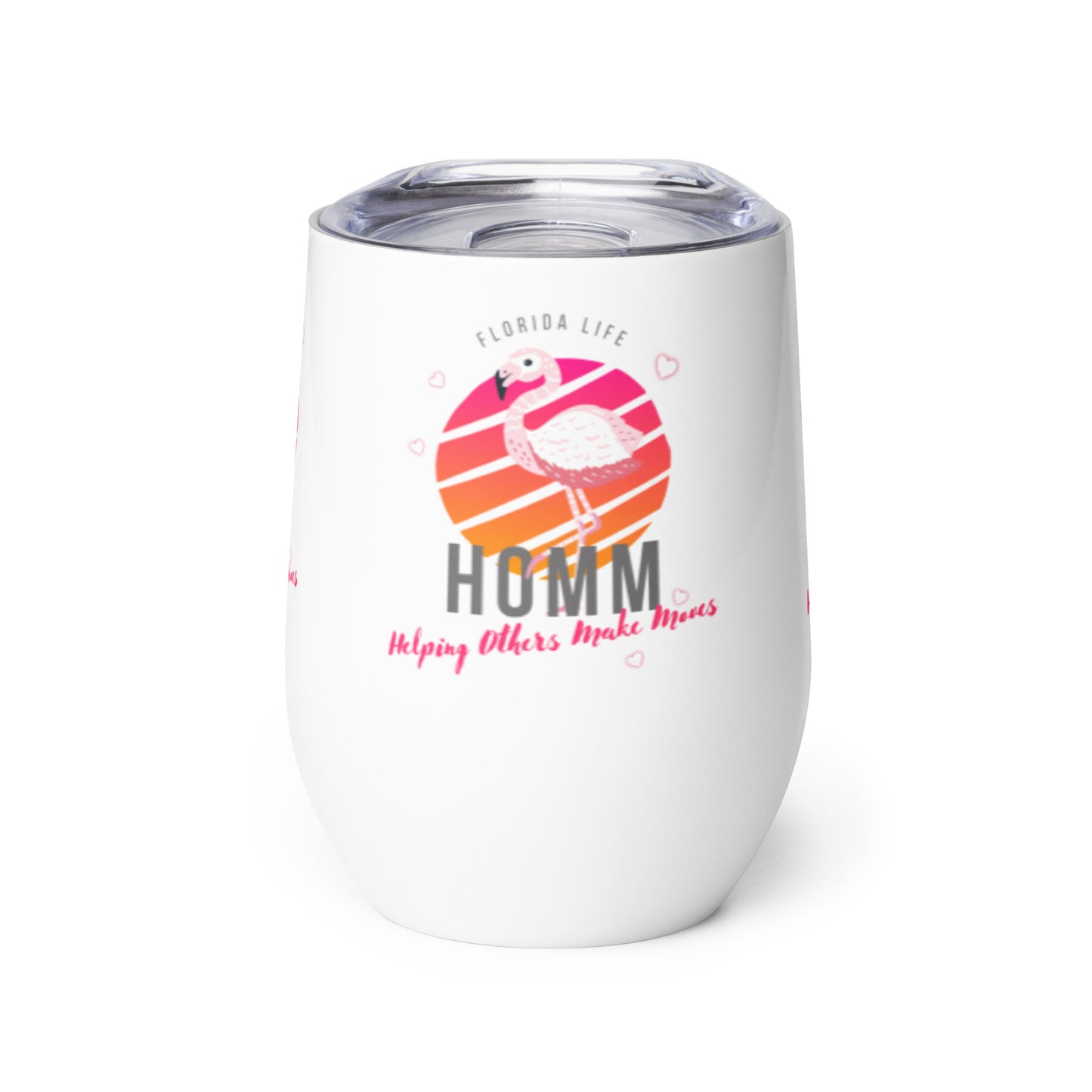 HOMM Tumbler Florida Flamingo Wine Mini