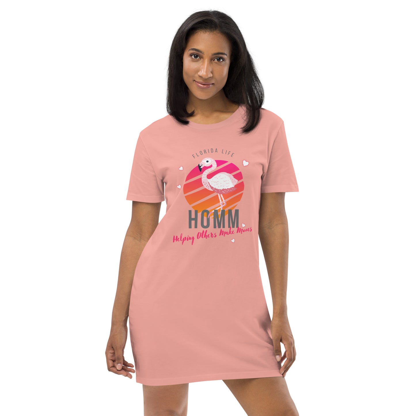 HOMM Flamingo Organic Cotton Tee Dress